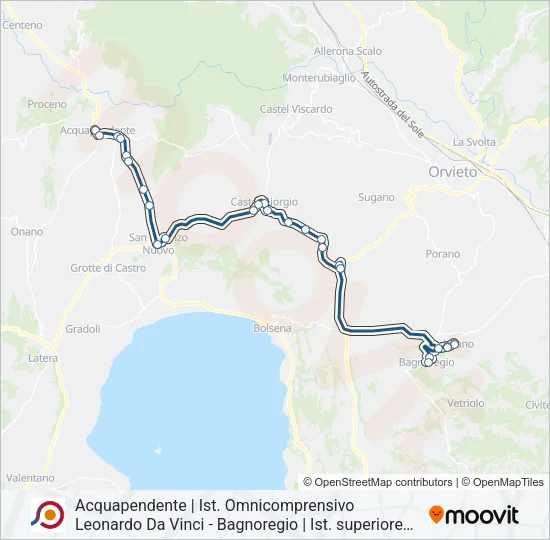 COTRAL Bus Line Map