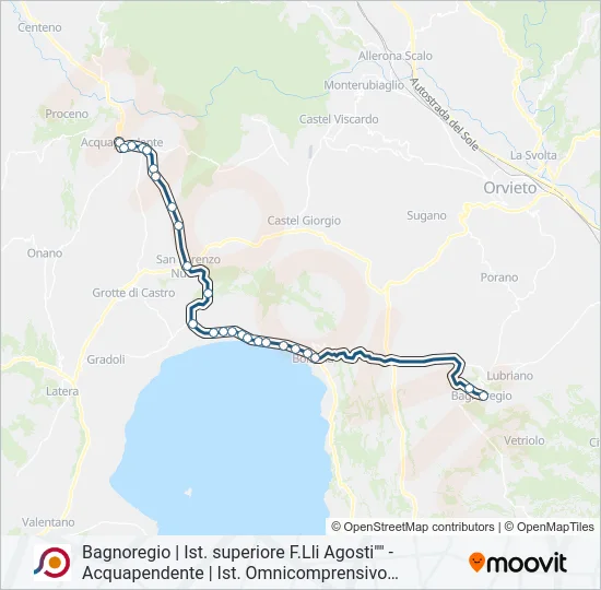 COTRAL Bus Line Map