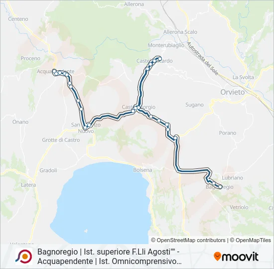 COTRAL Bus Line Map