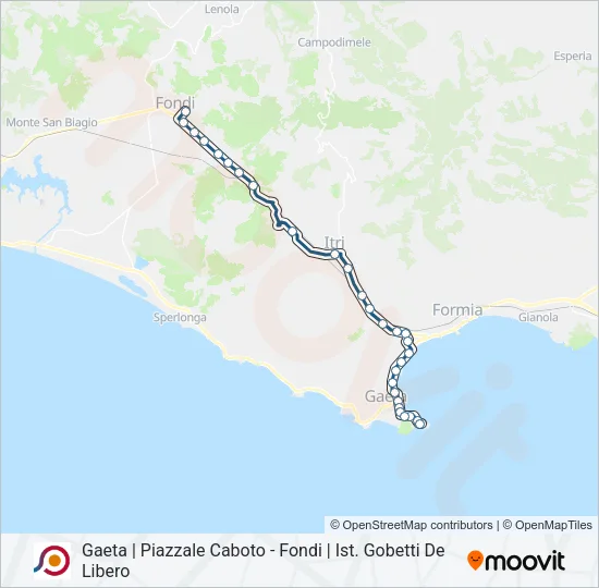 COTRAL Bus Line Map