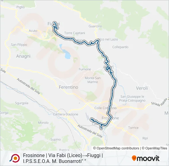 COTRAL Bus Line Map