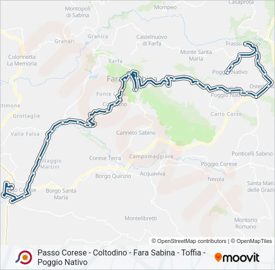 COTRAL Bus Line Map