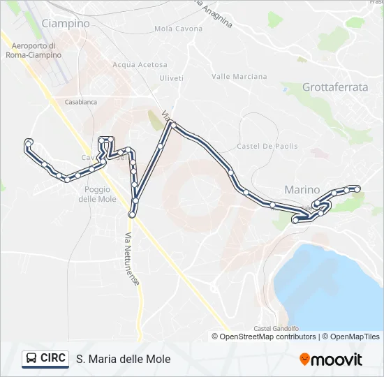CIRC Bus Line Map