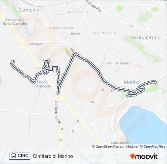 CIRC Bus Line Map