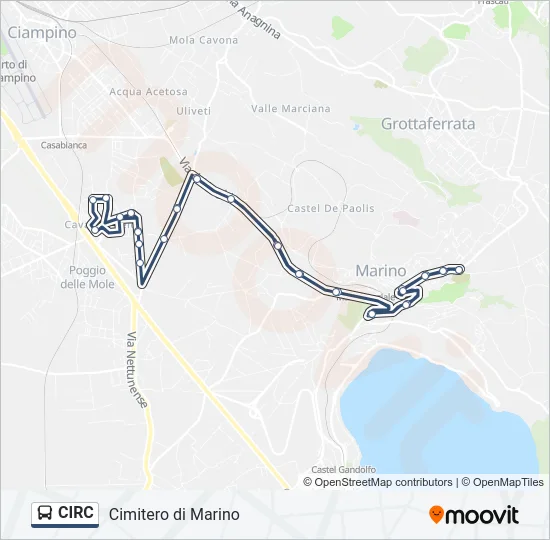 CIRC Bus Line Map