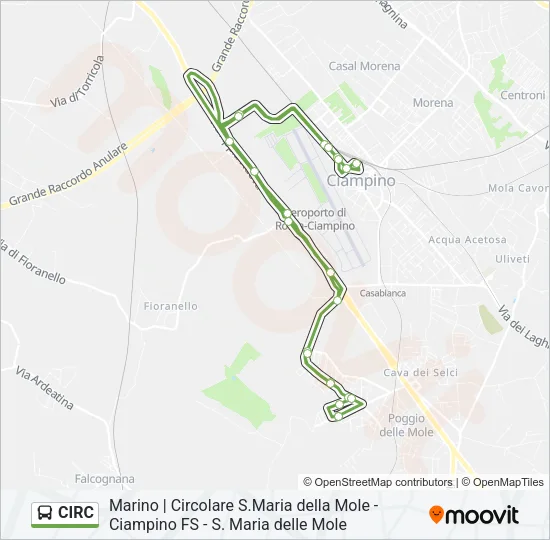 CIRC Bus Line Map