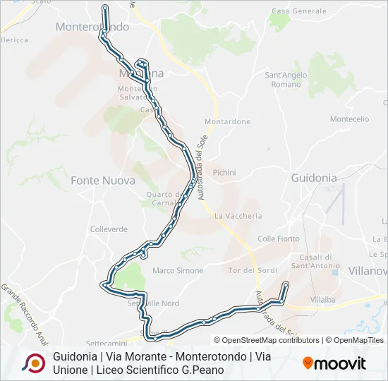COTRAL Bus Line Map