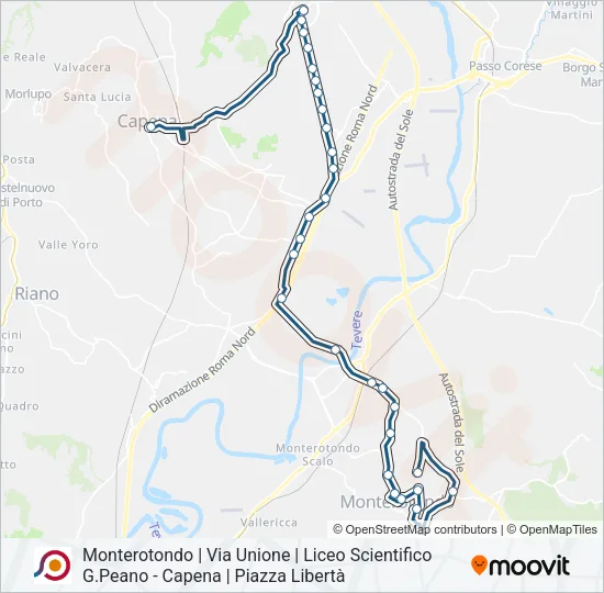 COTRAL Bus Line Map