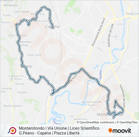 COTRAL Bus Line Map