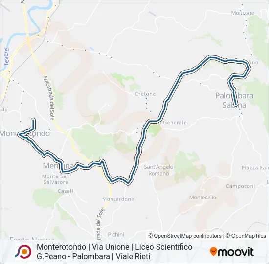COTRAL Bus Line Map