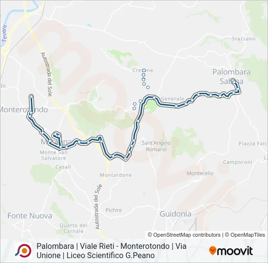 COTRAL Bus Line Map