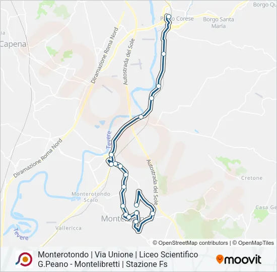 COTRAL Bus Line Map