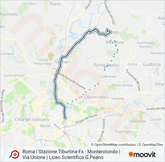 COTRAL Bus Line Map