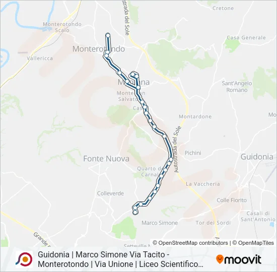 COTRAL Bus Line Map