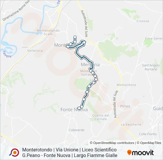 COTRAL Bus Line Map