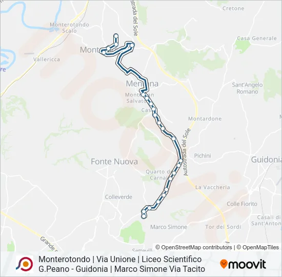 COTRAL Bus Line Map