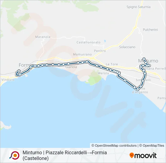 COTRAL Bus Line Map