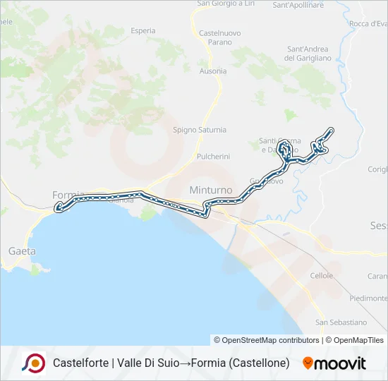COTRAL Bus Line Map