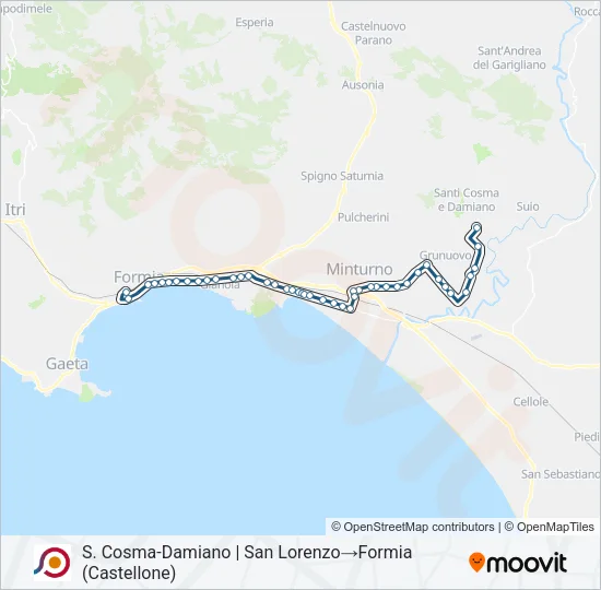 COTRAL Bus Line Map