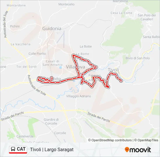 CAT Bus Line Map