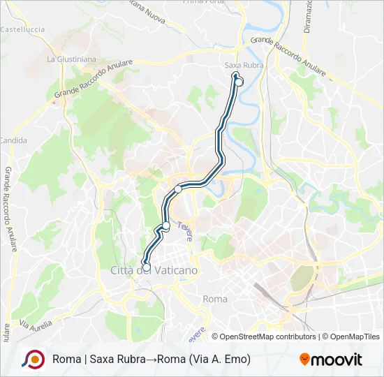 COTRAL Bus Line Map
