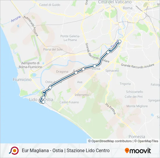 COTRAL Bus Line Map