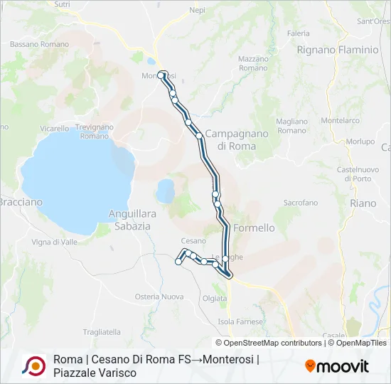 COTRAL Bus Line Map