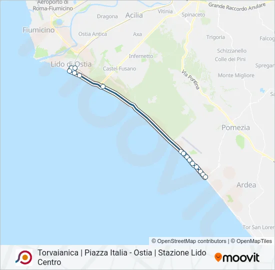 COTRAL Bus Line Map