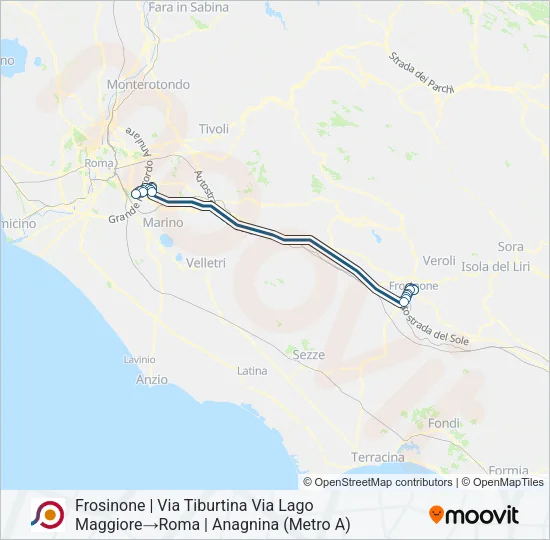 COTRAL Bus Line Map