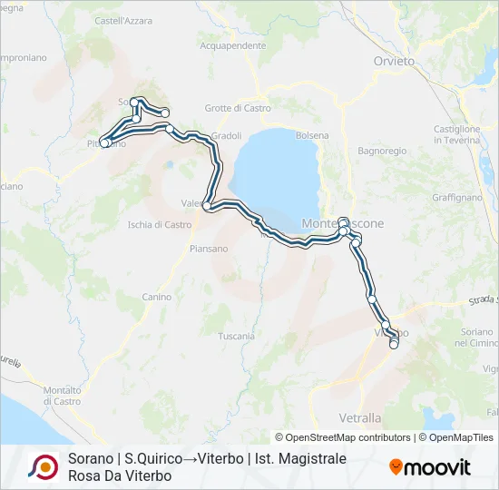 COTRAL Bus Line Map