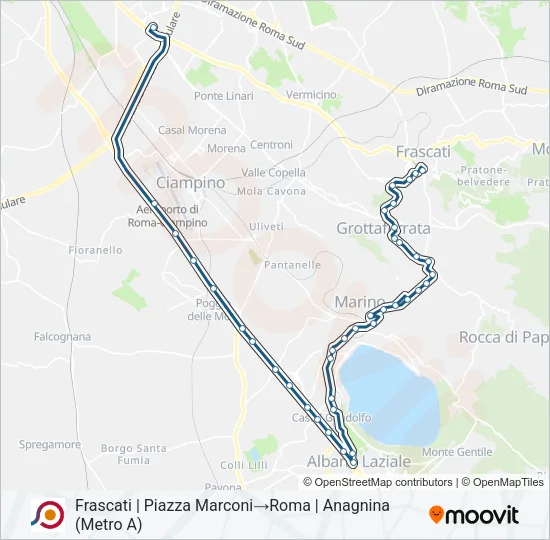 COTRAL Bus Line Map