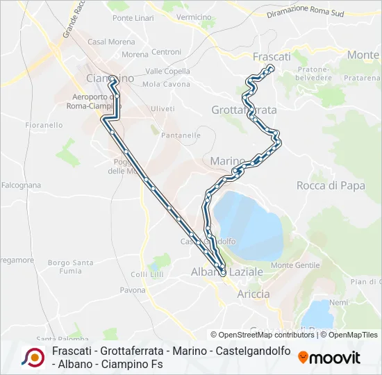 COTRAL Bus Line Map