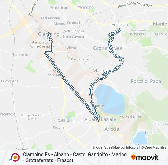 COTRAL Bus Line Map