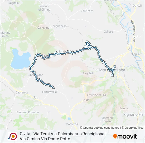 COTRAL Bus Line Map