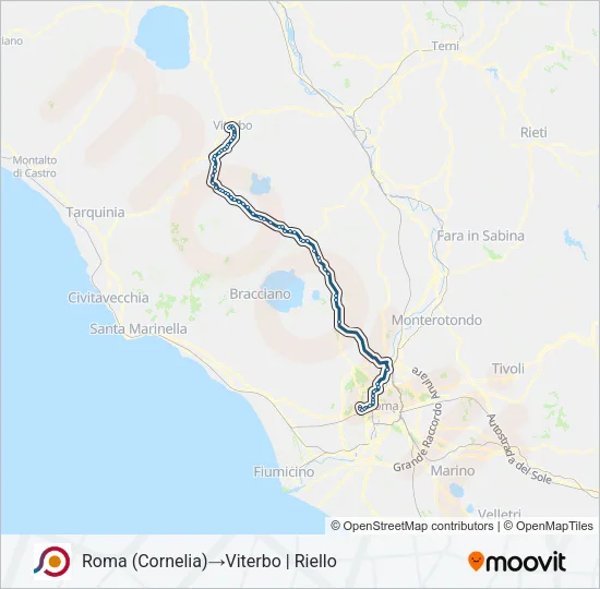 COTRAL Bus Line Map