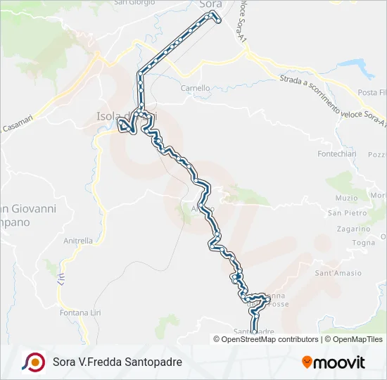 COTRAL Bus Line Map