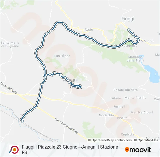COTRAL Bus Line Map
