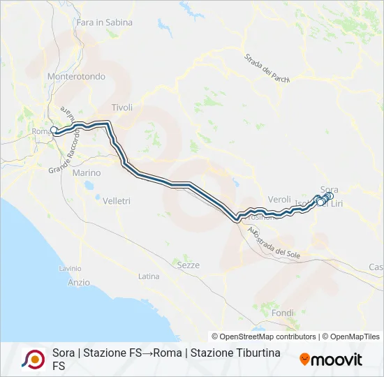 COTRAL Bus Line Map