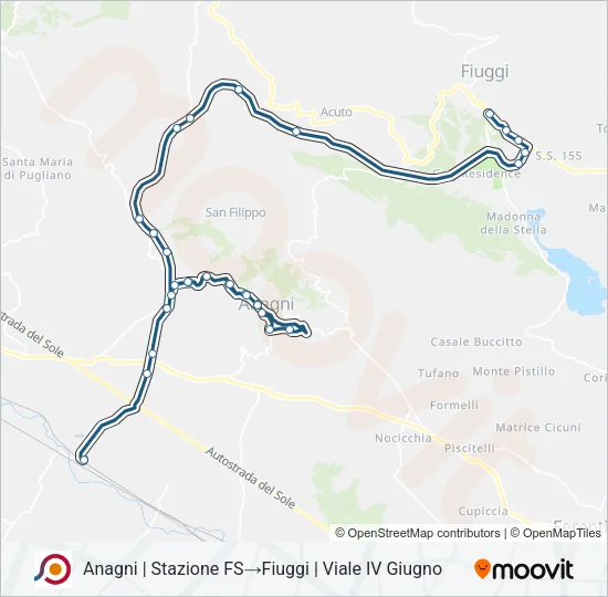 COTRAL Bus Line Map