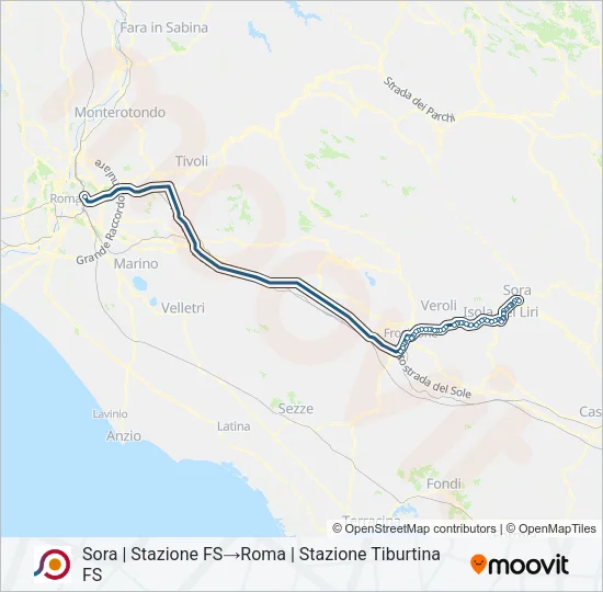 COTRAL Bus Line Map