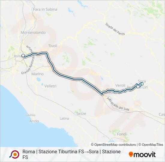 COTRAL Bus Line Map