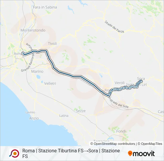 COTRAL Bus Line Map