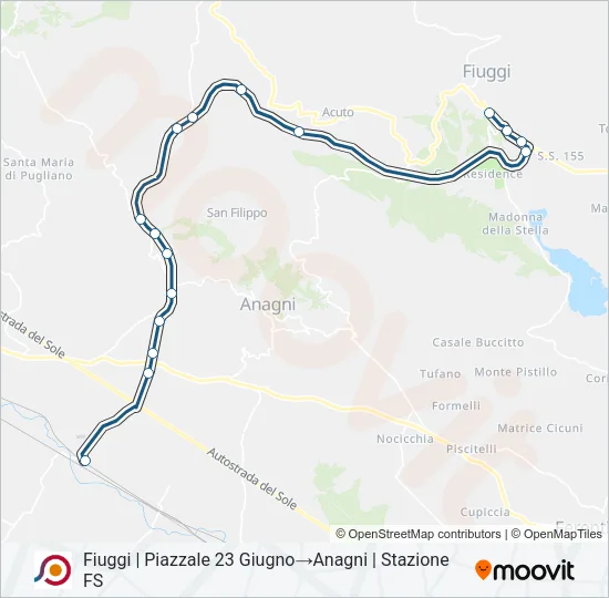 COTRAL Bus Line Map