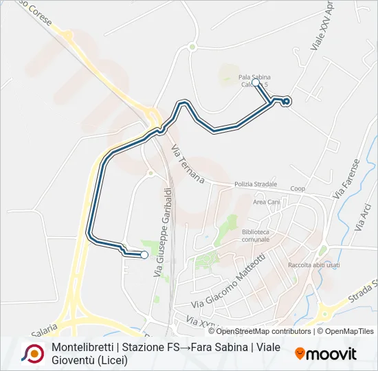 COTRAL Bus Line Map