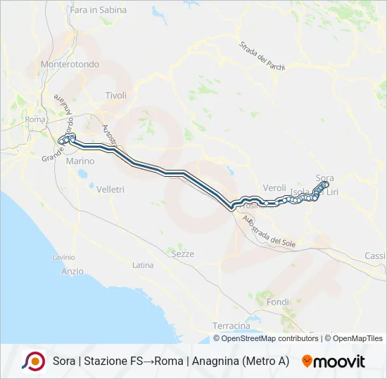 COTRAL Bus Line Map