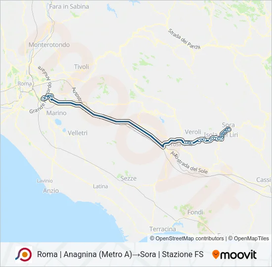 COTRAL Bus Line Map