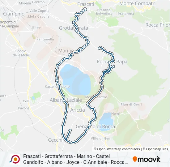 COTRAL Bus Line Map