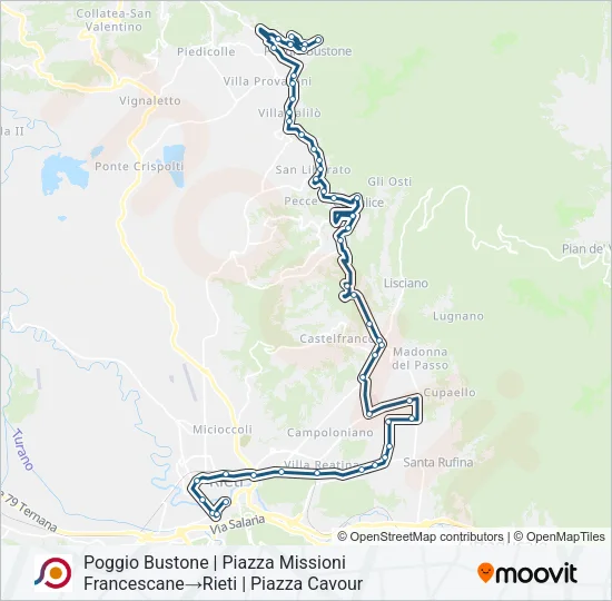 COTRAL Bus Line Map