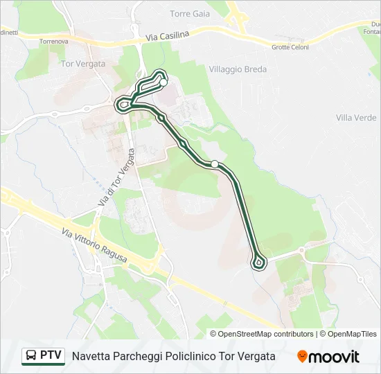 PTV Bus Line Map
