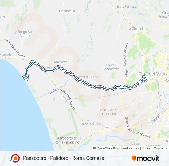COTRAL Bus Line Map